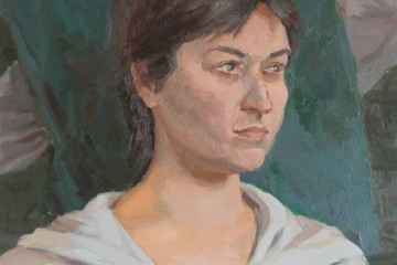 Натурщица. Х., м., 35х45, 2023