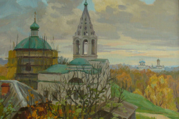Осень в Серпухове. К., м., 30х40