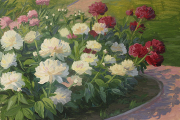 В саду. Х., м., 40х50
